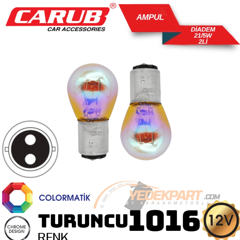 CARUB Ampul Diadem Orange 12V 1016 215W BAY15DORJ